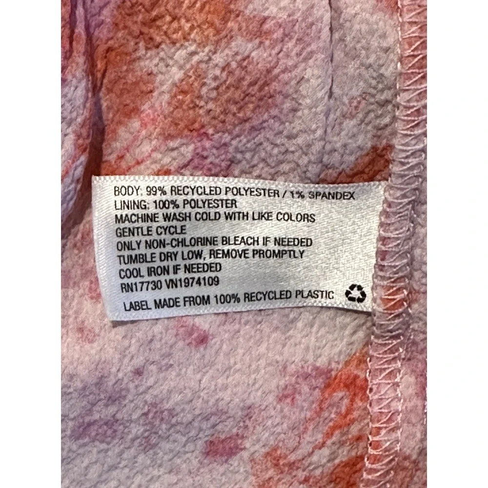 Wild Fable Womens Small Tiered Ruffle Tank Top in Light Pink Butterfly Print - Picture 12 of 12